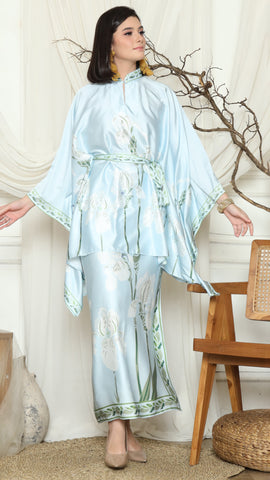 Blue Orchid Tunic Sarung Set