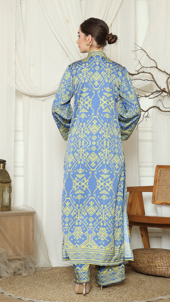 Kanzi Songket Pants Set Pink