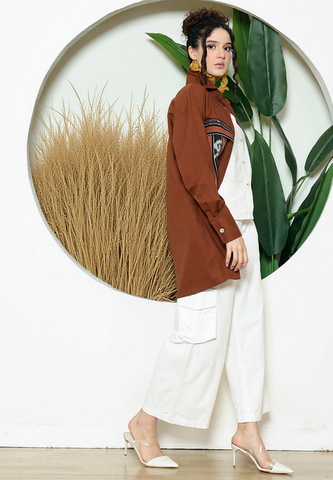 Terracota Ikat Pocket Oversized Tunic