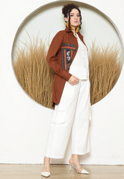 Terracota Ikat Pocket Oversized Tunic