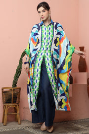 Abstract Button Kaftan