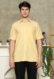 Yellow Exclusive Short Man Shirt