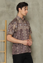 Dark Brown Sumba Man Shirt