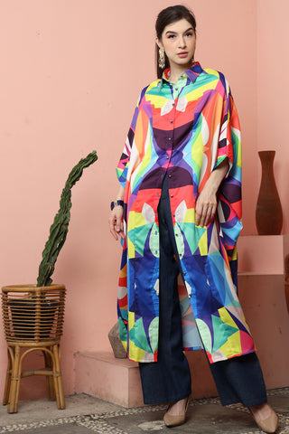 Abstract Button Kaftan