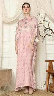 Pink Blush Ikat Sumba Short Kaftan