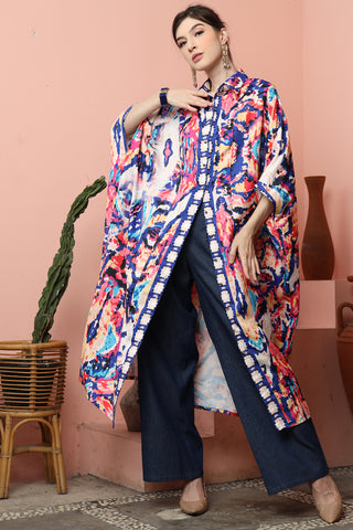 Abstract Button Kaftan