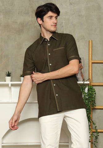 Brown Short Man Shirt