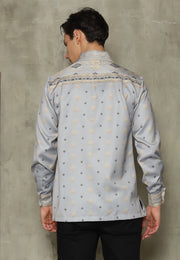 Ash Grey Sumba Long Man Shirt