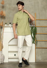 Olive Short Man Shirt