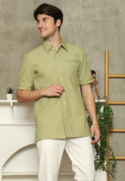 Olive Short Man Shirt