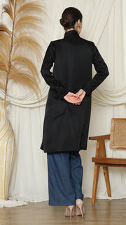 BLACK PLAIN TUNIC SHIRT