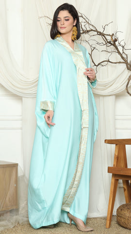 Aqua Plain Tapis Kebaya Kaftan