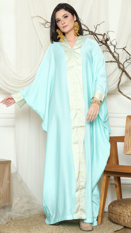 Aqua Plain Tapis Kebaya Kaftan