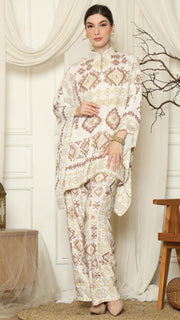 White Ikat Gold HC Pants Set