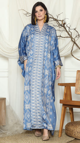 Saphire Sumba Ikat Long Kebaya Kaftan