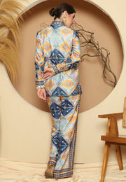 Blue Antique Pant Set