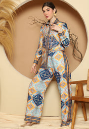 Blue Antique Pant Set