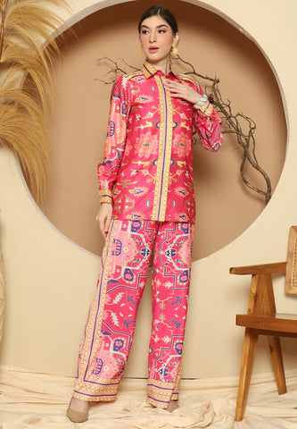 Pink Tiles Pant Set