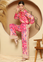 Pink Tiles Pant Set