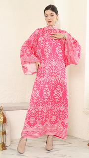 Pink Songket Long Dress