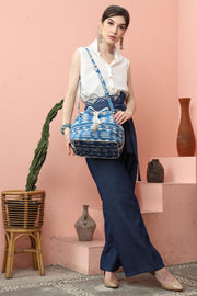 Blue Tribal Exclusive Ikat Kanzi Shoulder Bag