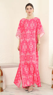 Pink Songket Short Kaftan