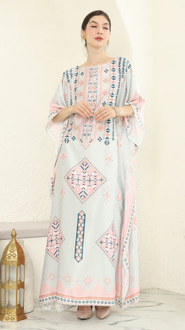 Pink Tribe Short Kaftan