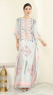 Pink Tribe Short Kaftan