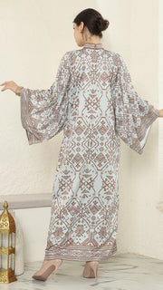 Mint Brown Songket Dress