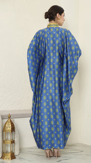 Blue Lime Songket HC Long Kaftan