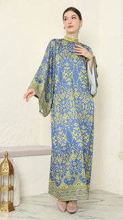 Blue Lime Songket Dress