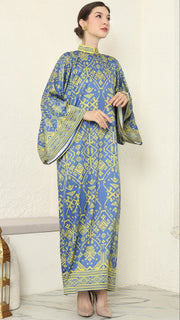 Blue Lime Songket Dress