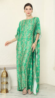 Green Gold Bali Short Kaftan