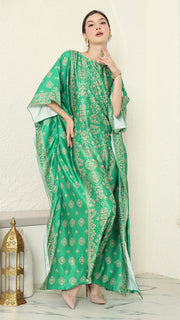 Green Gold Bali Short Kaftan