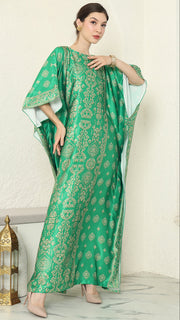 Green Gold Bali Short Kaftan