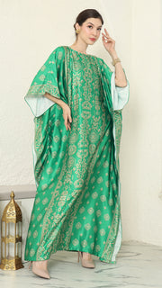 Green Gold Bali Short Kaftan