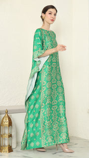 Green Gold Bali Short Kaftan