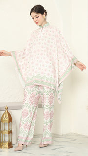 Baby Pink Songket Pants Set