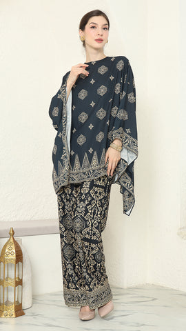 Black Gold R-neck Bali Pants Set