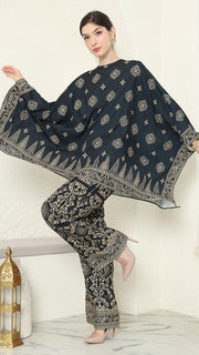 Black Gold R-neck Bali Pants Set