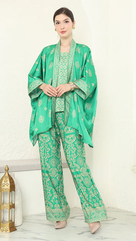 Green Gold Kutubaru Bali Pants Set