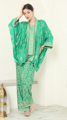 Green Gold Kutubaru Bali Pants Set