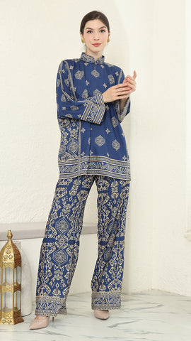 Blue Gold Bali Pants Set