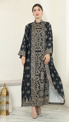 BLACK GOLD OUTER DRESS SET