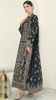 BLACK GOLD OUTER DRESS SET