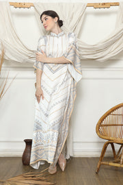 White Gold Zigzag HC Short Kaftan