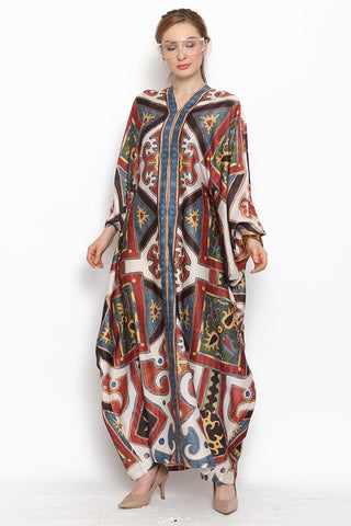 Kanzi Long Sleeve Ethnic Kaftan