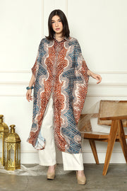 Bronze Batik New Button Kaftan