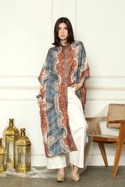 Bronze Batik New Button Kaftan