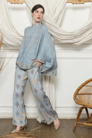 Light Blue Ikat HC Pants Set